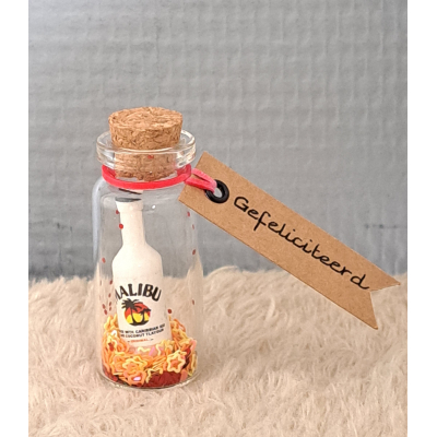 Wensflesje  'Malibu' , Gefeliciteerd