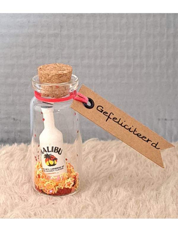 Wensflesje  'Malibu' , Gefeliciteerd