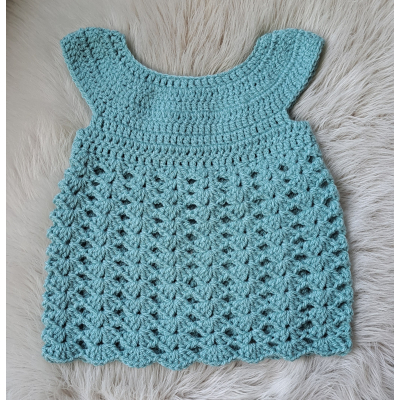 Baby jurkje , petrolblauw