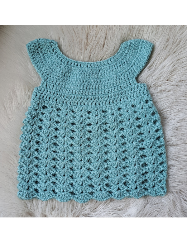 Baby jurkje , petrolblauw