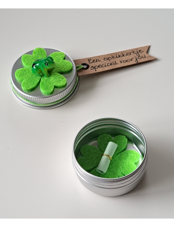 Kado blikje ' Een opkikkertje voor jou' Kado blikje ' Een opkikkertje voor jou'