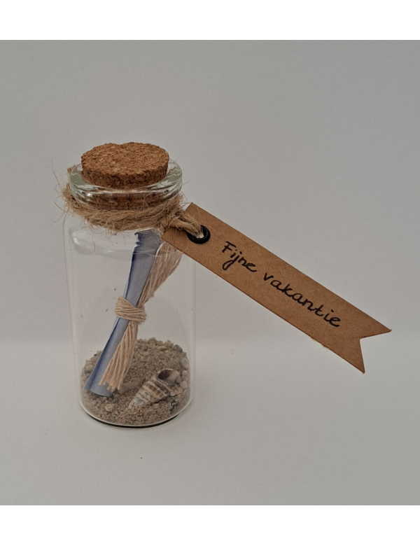 Wensflesje, 'Fijne vakantie ' 